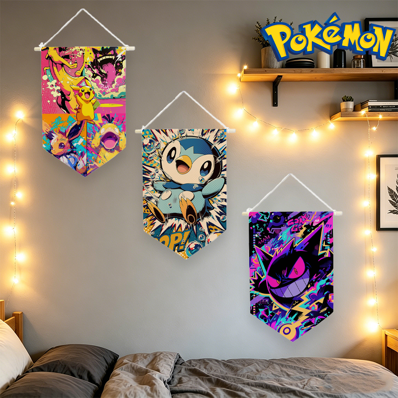 Home Textile - Pokemons Hanging Cloth Anime Print Wall
