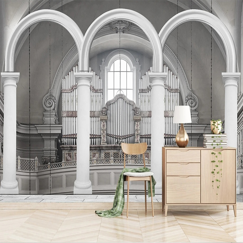 Home Textiles Photos - Custom Photo Wallpaper Nordic Modern Style