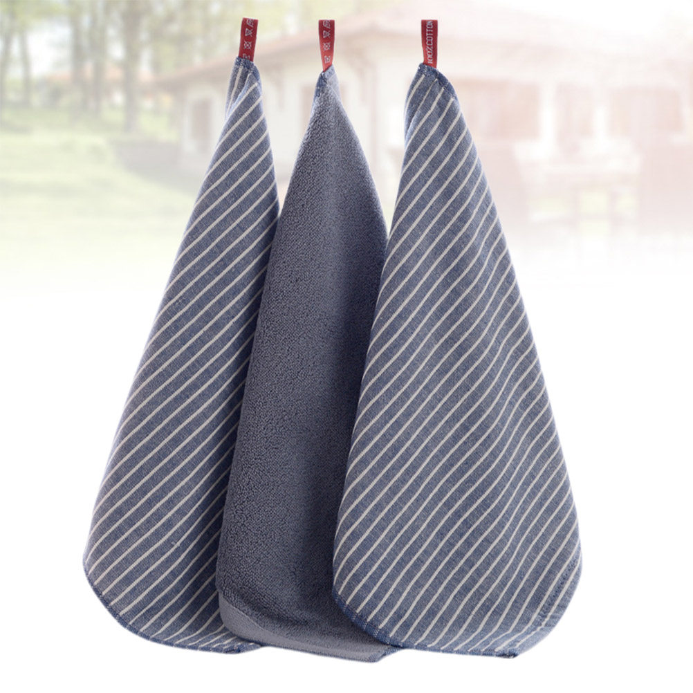 3Pcs Thick Striped Cotton Towe - Home Textiles In Pakistan reseña y precio