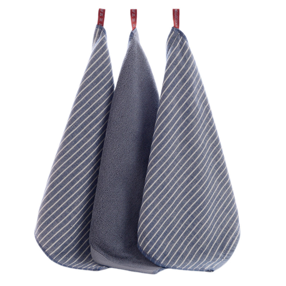 3Pcs Thick Striped Cotton Towe - Home Textiles In Pakistan reseña y precio