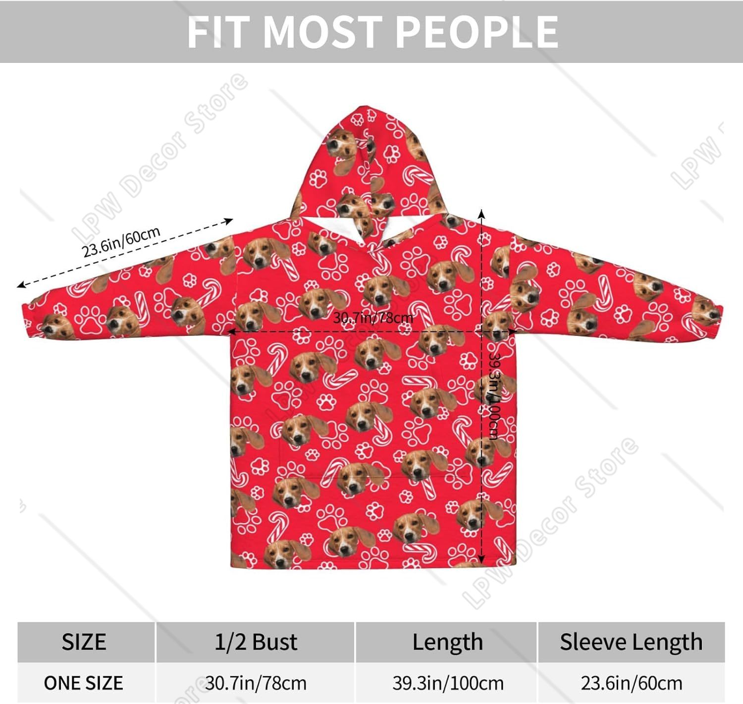 Custom Wearable Blanket Hoodie - Home Textiles Photos reseña y precio