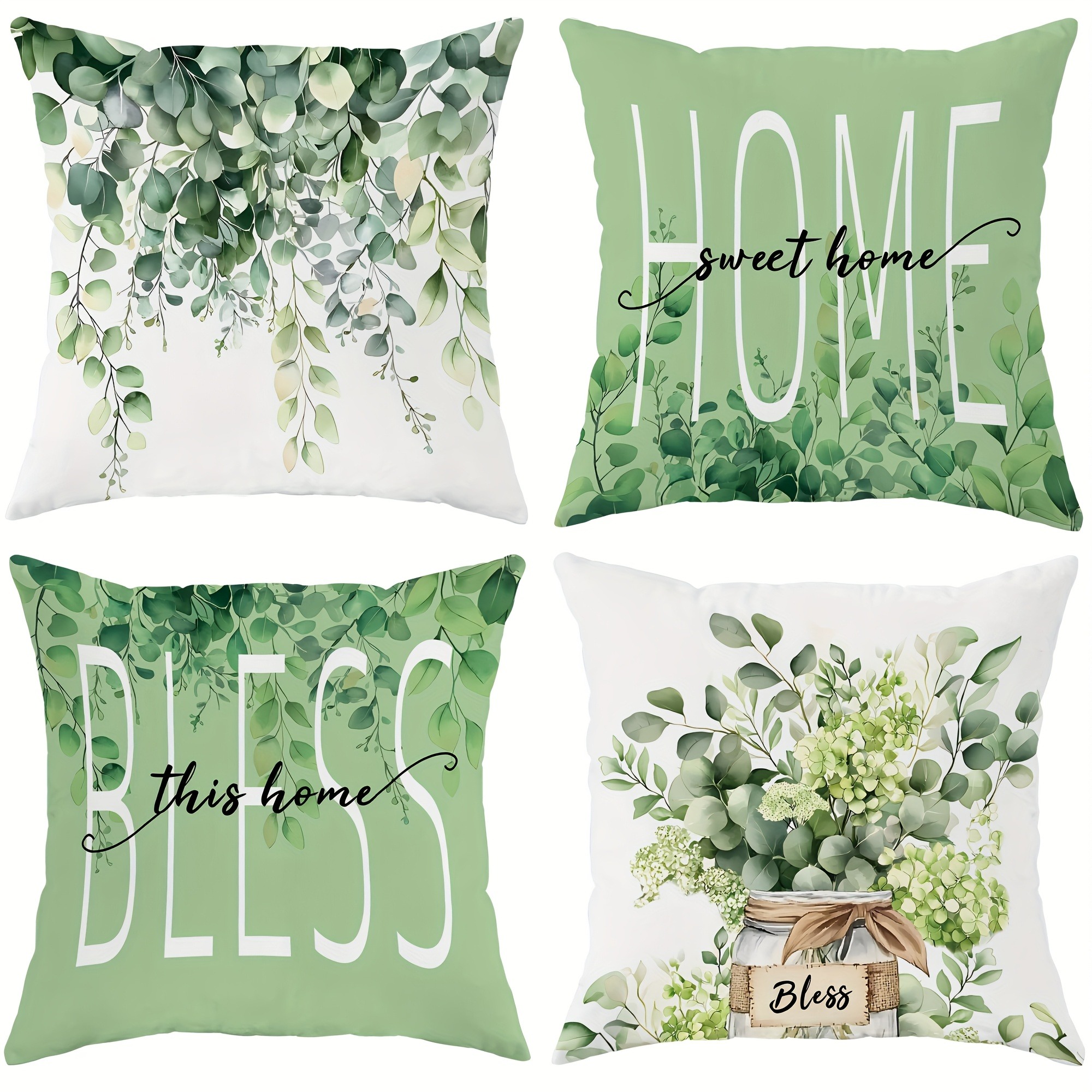 Eucalyptus - Inspired Pillow C - Your Home Textiles reseña y precio