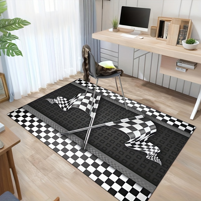 Racing Flag Theme Carpet Cryst - Your Home Textiles reseña y precio