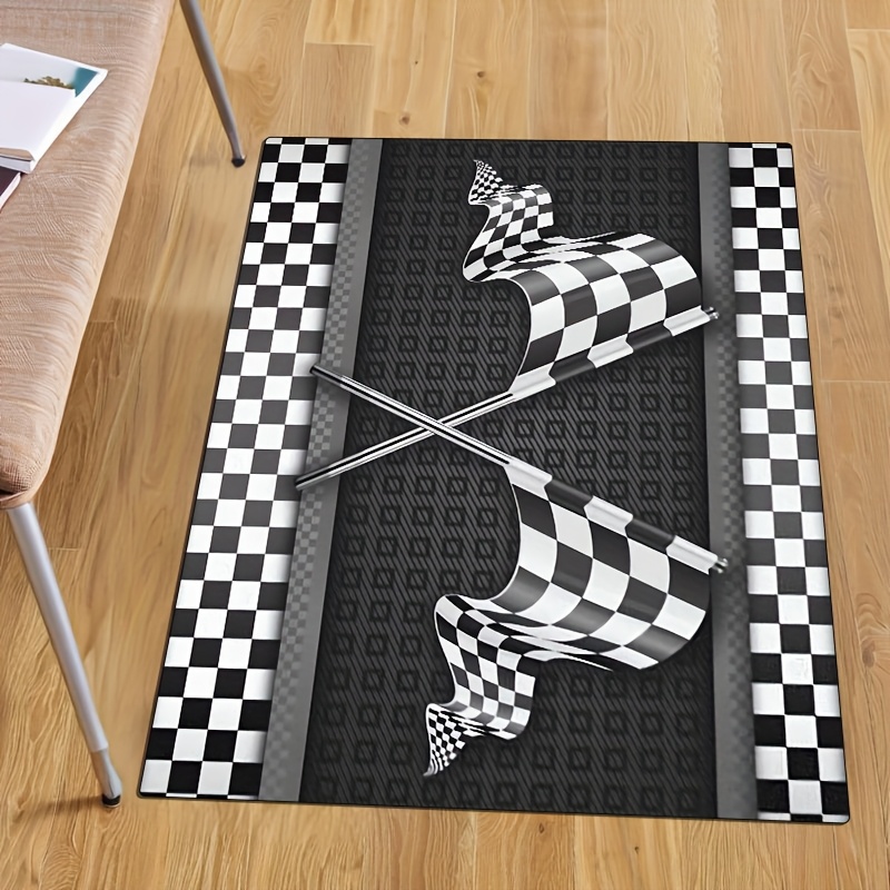 Racing Flag Theme Carpet Cryst - Your Home Textiles reseña y precio