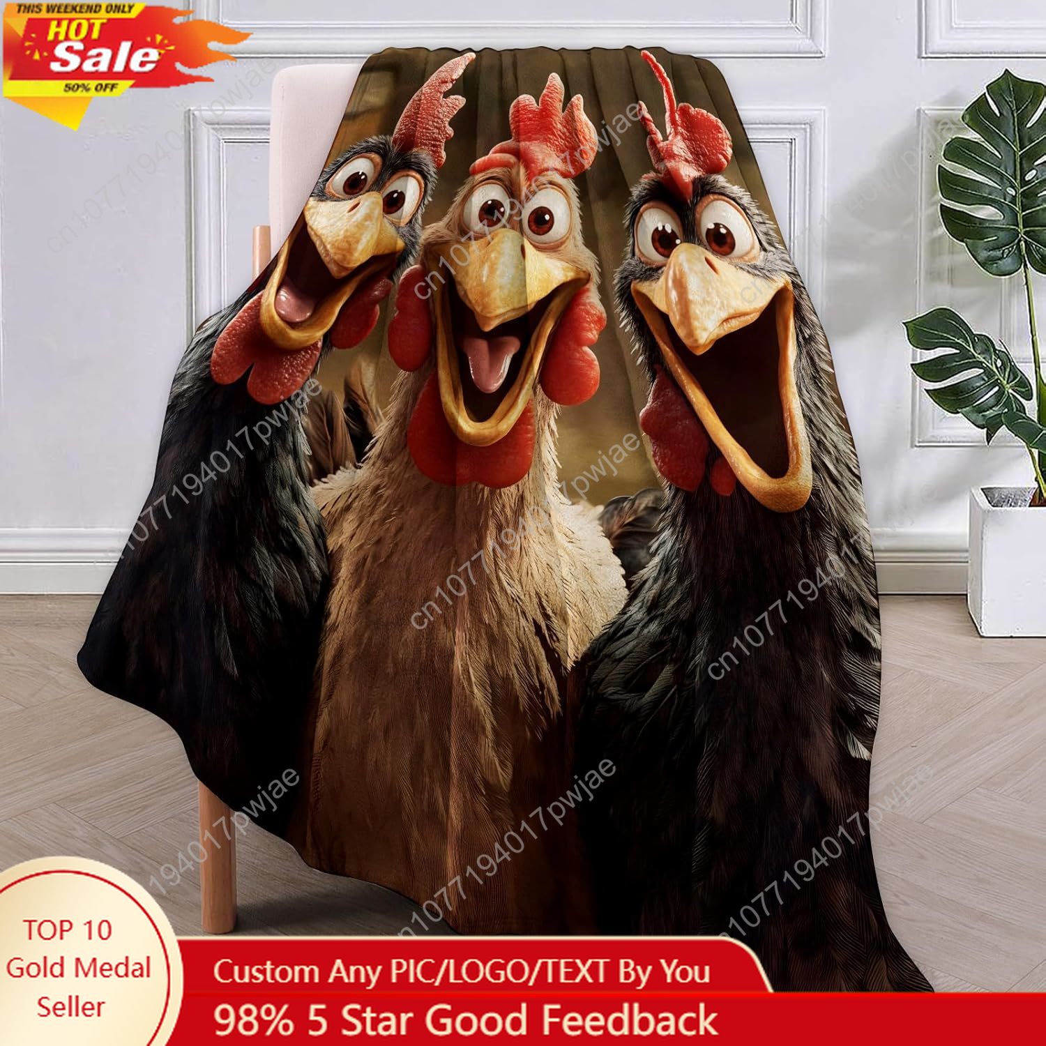 Chickens Blanket Gifts for Wom - Home Textile reseña y precio
