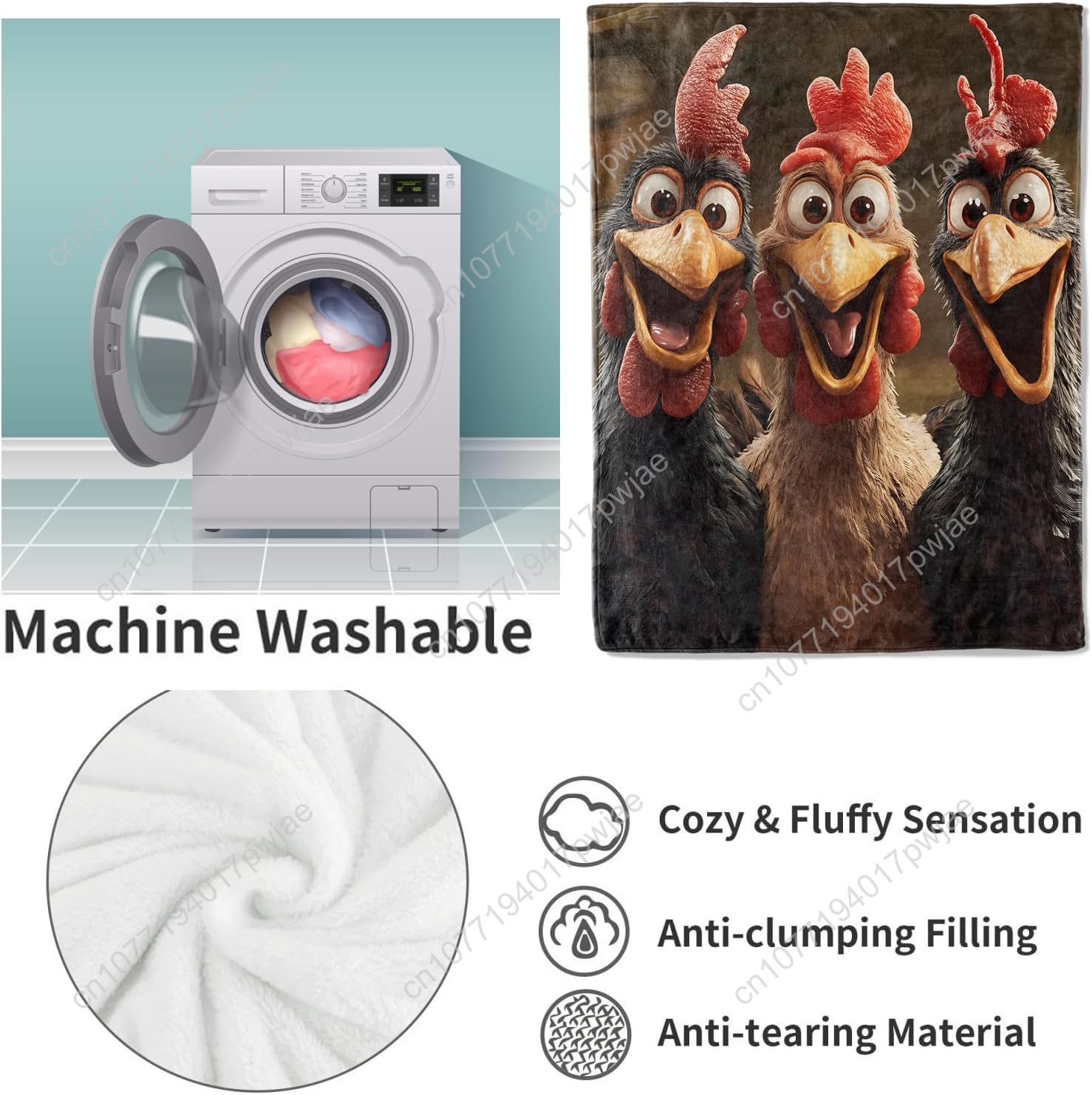 Chickens Blanket Gifts for Wom - Home Textile reseña y precio