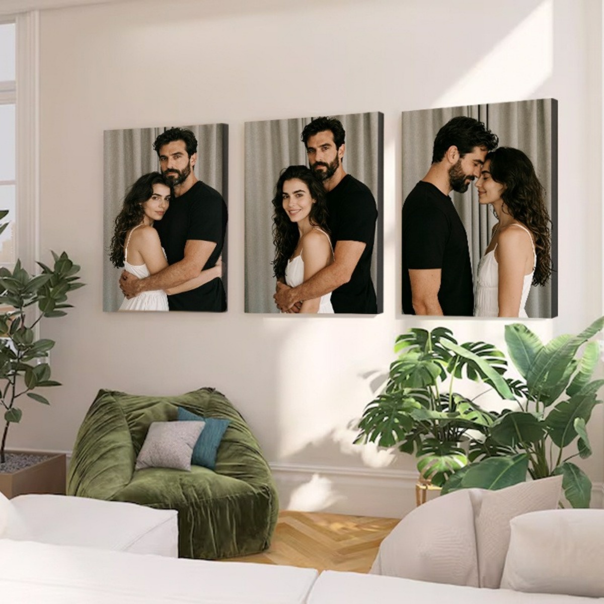 Set of 3 Custom Photo Decor Pi - Home Textiles Photos reseña y precio