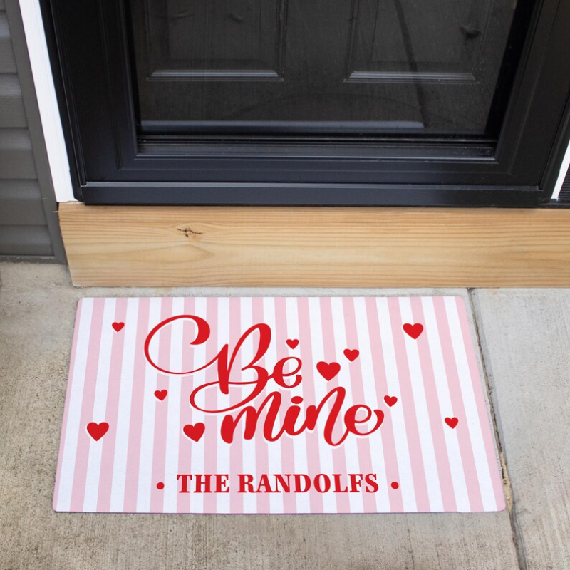 Personalized Valentine Doormat - Home Textiles Today Logo reseña y precio