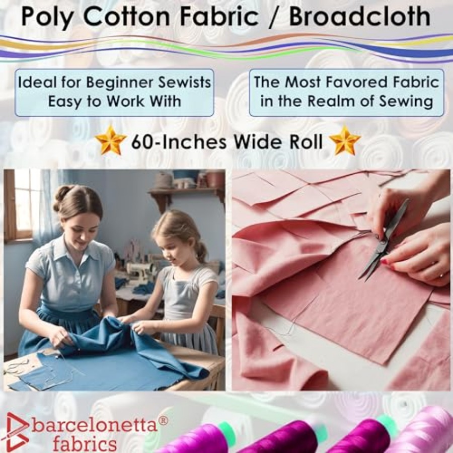 Poly Cotton Fabric for Sewing  - Home Textile reseña y precio