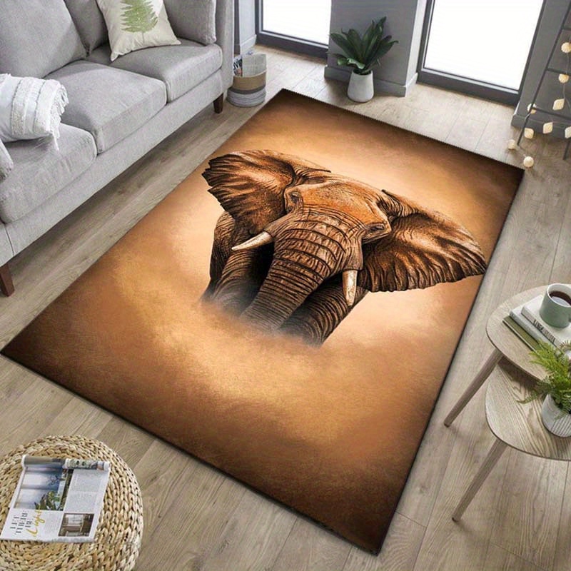Elephant Portrait Rug for Safa - Your Home Textiles reseña y precio