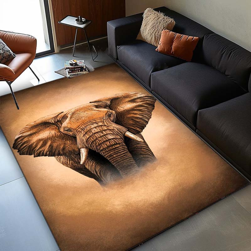 Elephant Portrait Rug for Safa - Your Home Textiles reseña y precio