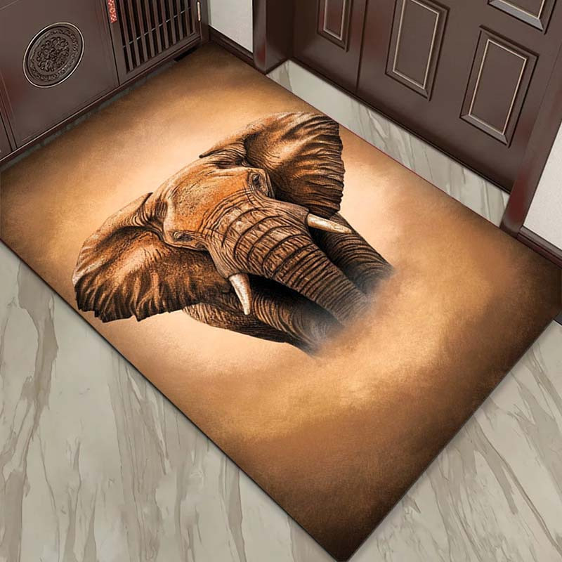 Elephant Portrait Rug for Safa - Your Home Textiles reseña y precio