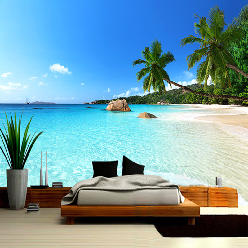Modern Simple Seaside Landscap - Home Textiles Photos reseña y precio