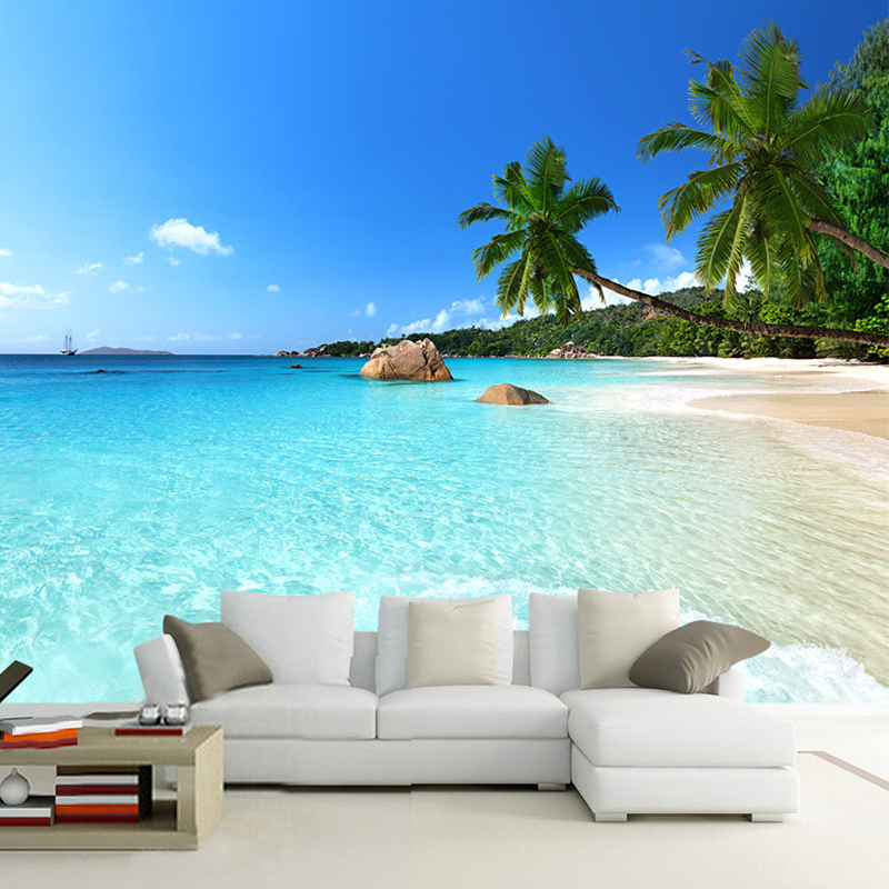 Modern Simple Seaside Landscap - Home Textiles Photos reseña y precio
