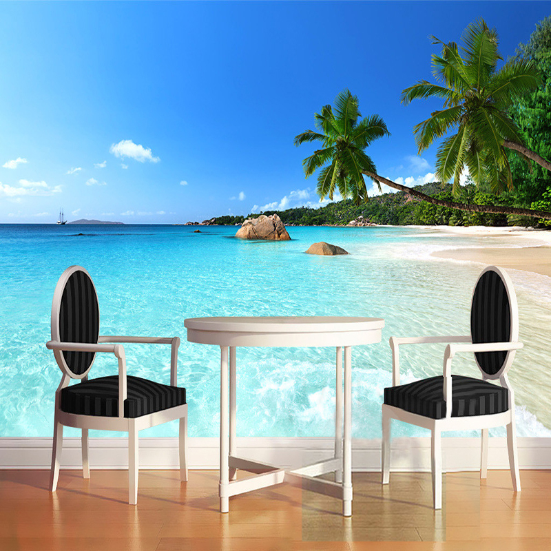 Modern Simple Seaside Landscap - Home Textiles Photos reseña y precio