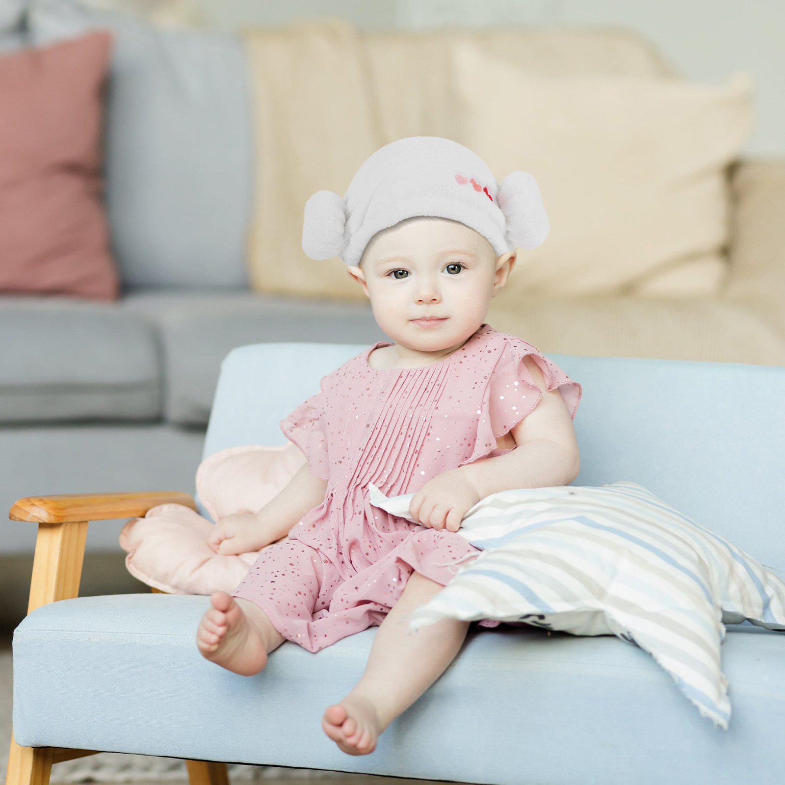 Heart Pattern Hair Drying Hat  - Home Textiles In Pakistan reseña y precio
