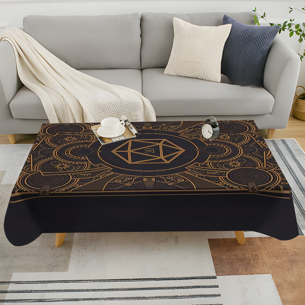 Steampunk Black Golden Gear Pa - Home Textile reseña y precio