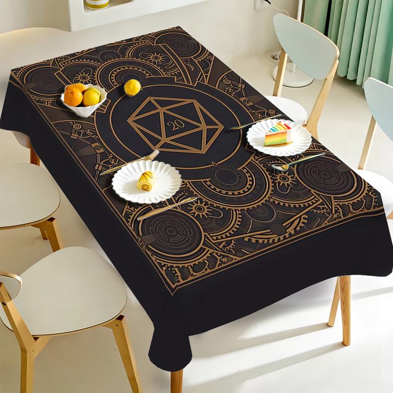 Steampunk Black Golden Gear Pa - Home Textile reseña y precio