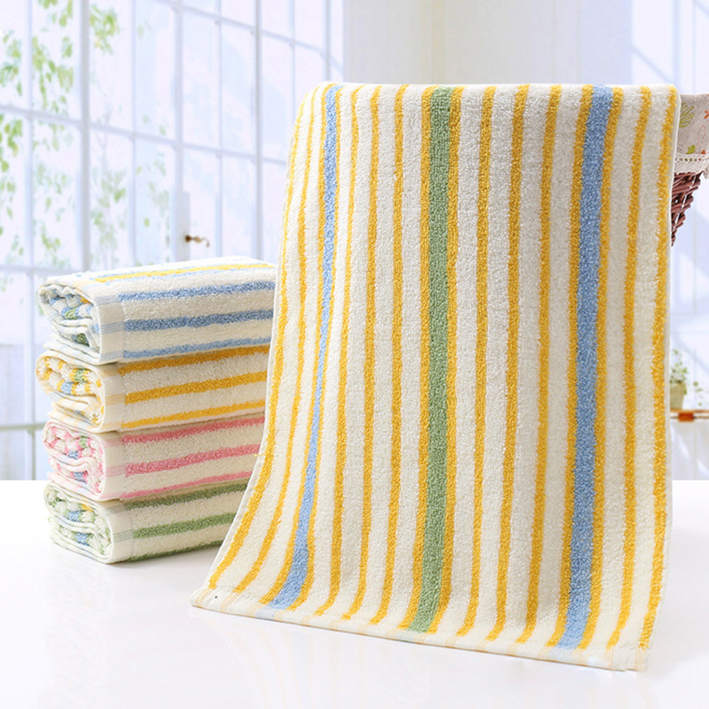 4Pcs Elegant Striped Bath Towe - Home Textiles In Pakistan reseña y precio
