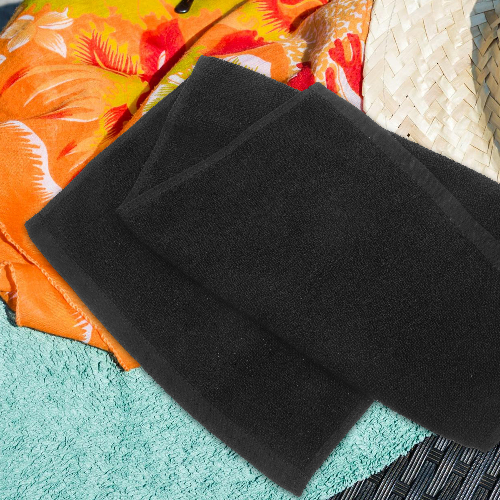 2Pcs Cotton Hair Dry Towels fo - Home Textiles In Pakistan reseña y precio