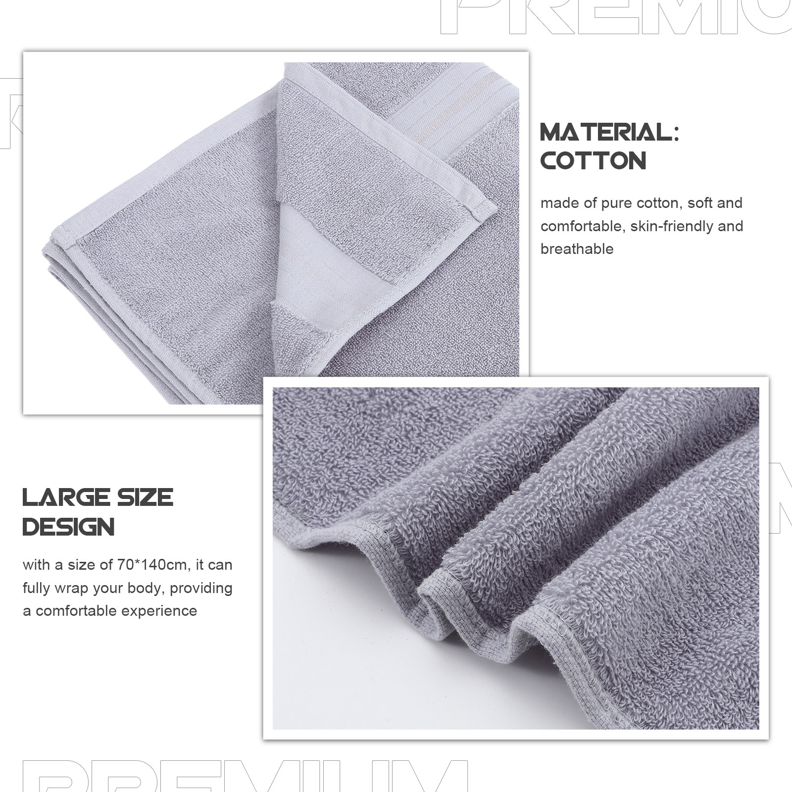 Pure Cotton Bath Towel 70x140c - Home Textiles In Pakistan reseña y precio