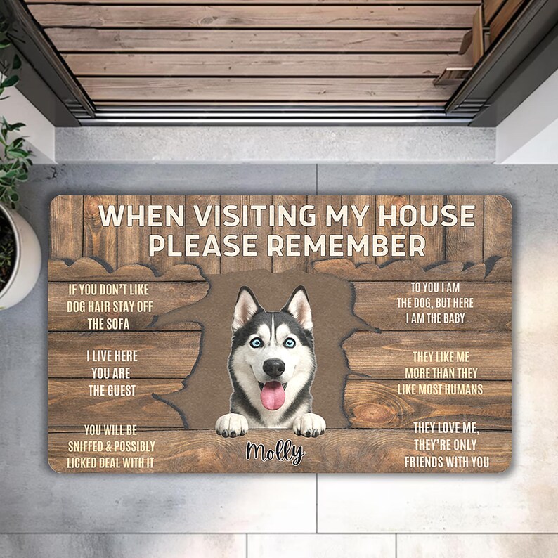 Personalized Dog Portrait Door - Your Home Textiles reseña y precio